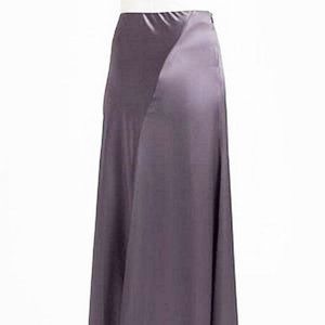 VINCE. Satin CHARCOAL Maxi SKIRT Lustrous LONG